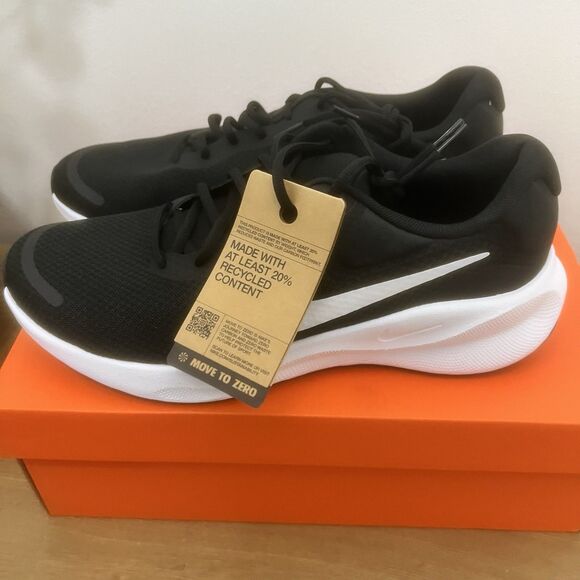 Nike Revolution 7 Men Running Shoes Black White FB2207 001 Size 11 Gym Outdoor main image 6